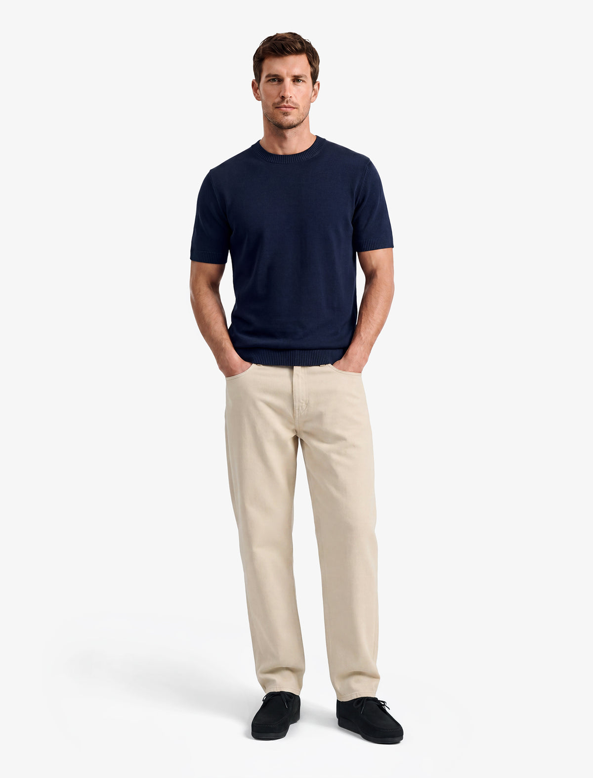Fine Knit Short Sleeve Tee