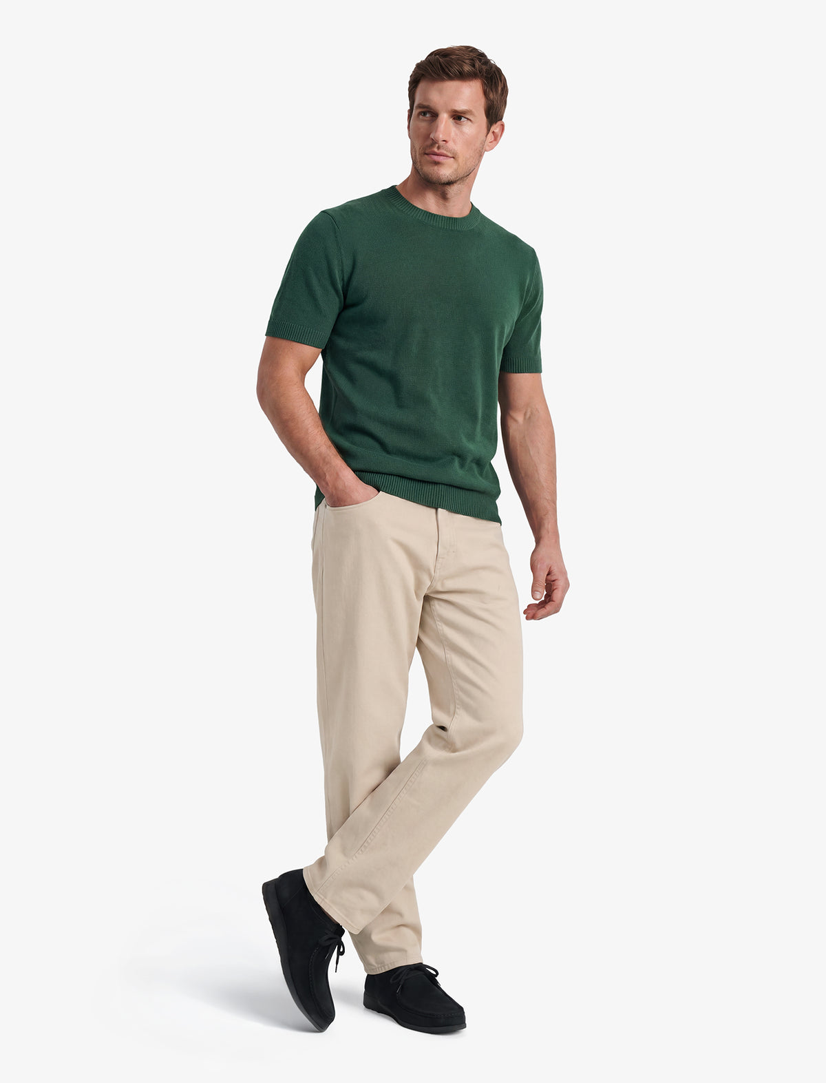 Fine Knit Short Sleeve Tee