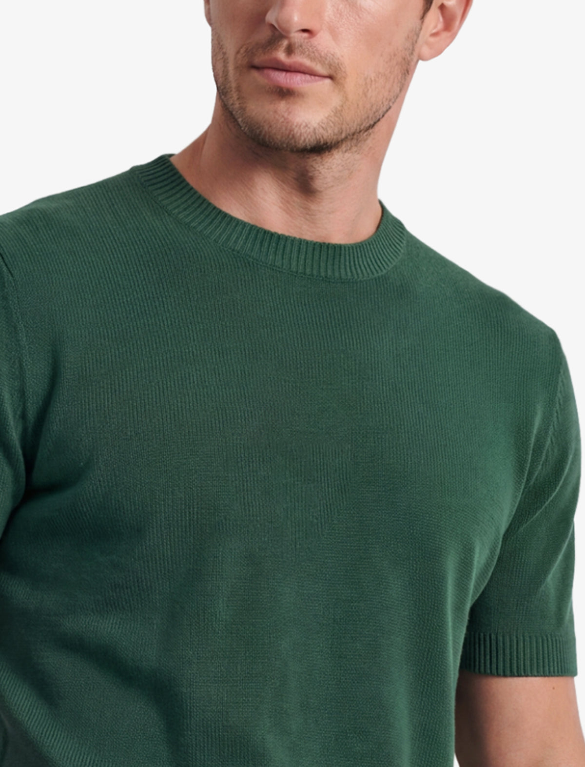 Fine Knit Short Sleeve Tee