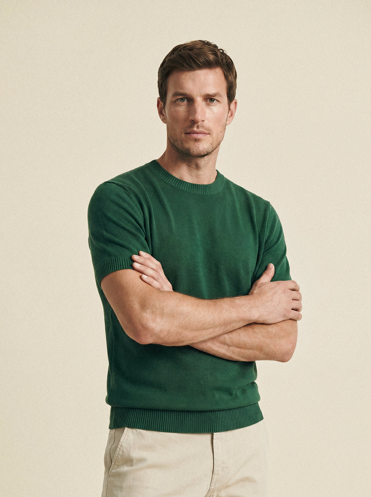 Fine Knit Short Sleeve Tee