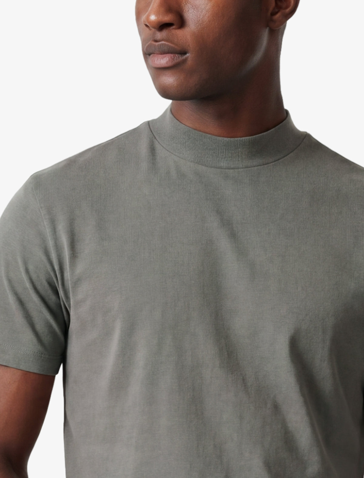 Soft Mock Neck Tee