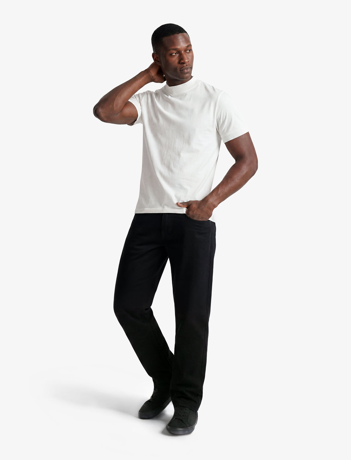 Soft Mock Neck Tee