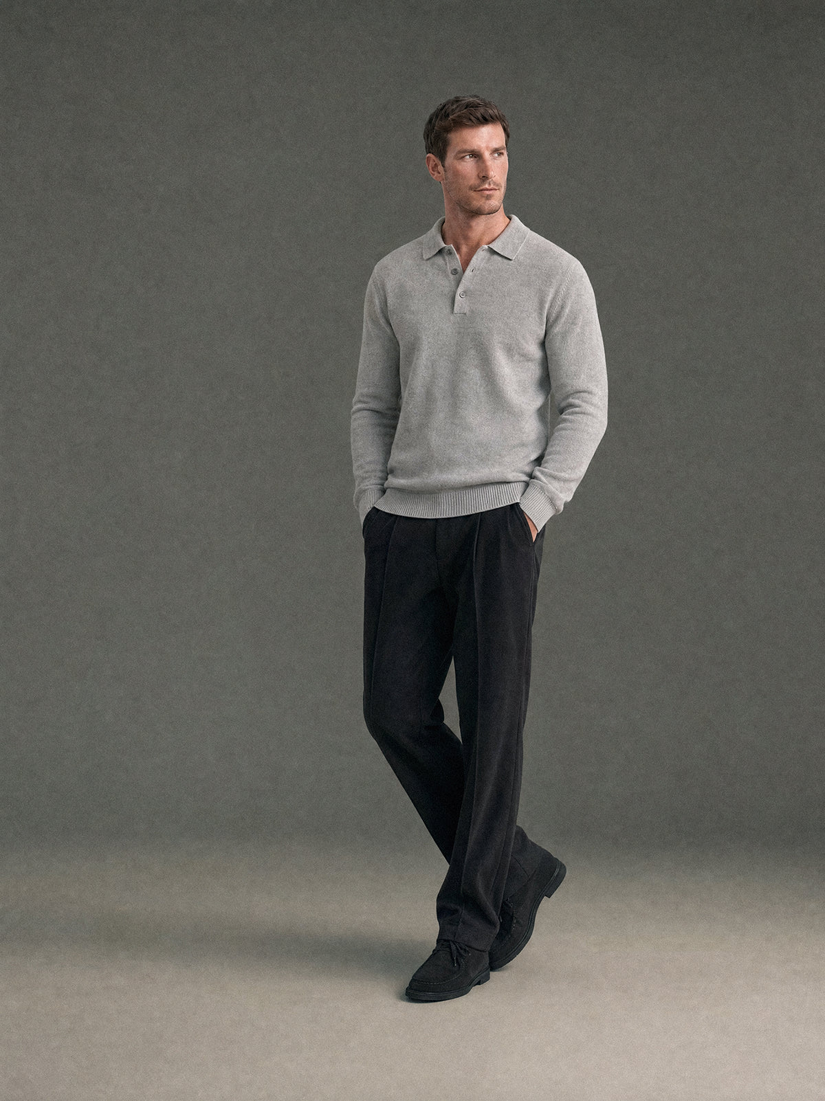 Ashton Long Sleeve Polo